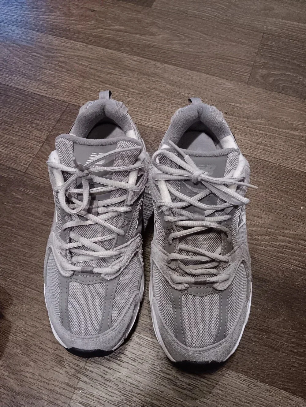 New Balance Women's Gray Mesh & Suede Sneakers Unisex Sz 7.5 Men 6